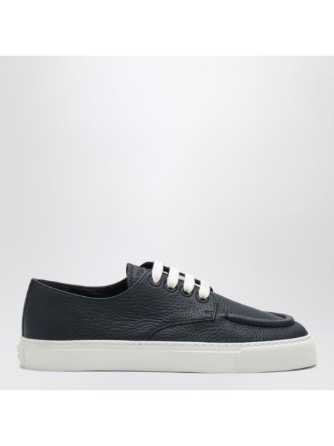 Prada Prada Blue Baltic Hammered Leather Sneakers Men
