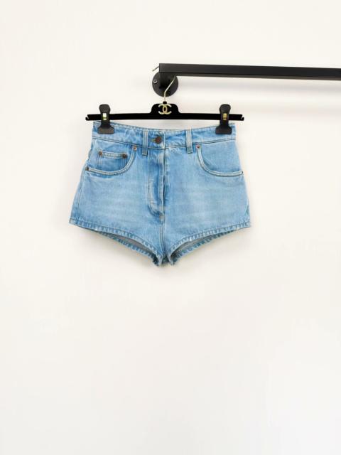 Prada Prada high rise denim shorts
