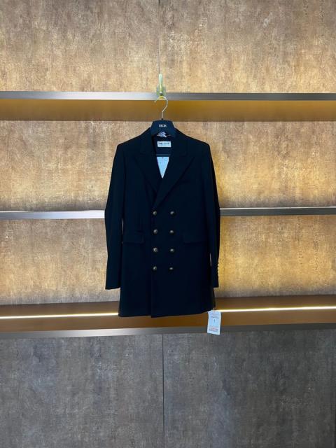 SAINT LAURENT Saint Laurent Paris FW13 Navy Allure double-breasted coat