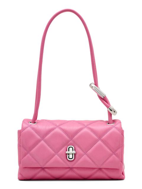 Marc Jacobs Marc Jacobs The Mini Dual Chain Diamond Quilted Convertible Leather Shoulder Bag in Bow Pink at Nord