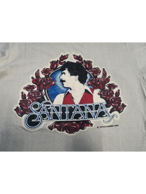 Other Designers Vintage - Vintage Rare Santana 70's 80's Tour Tee Stitches Rock