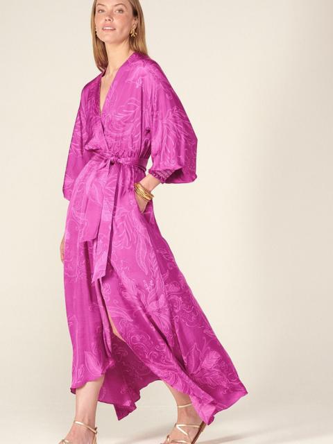 Poupette St Barth Long Dress Kristen - Purple Reef