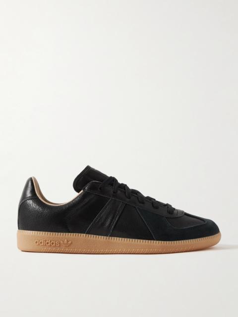adidas Originals Bw Army Lux Suede-trimmed Cracked-leather Sneakers