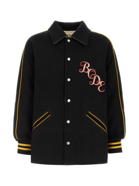 BODE Black wool jacket