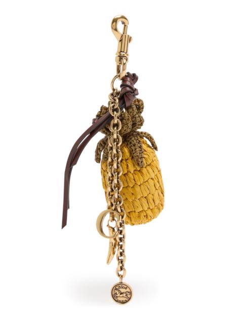 Chloé Chloe Pineapple Raffia bag Charm