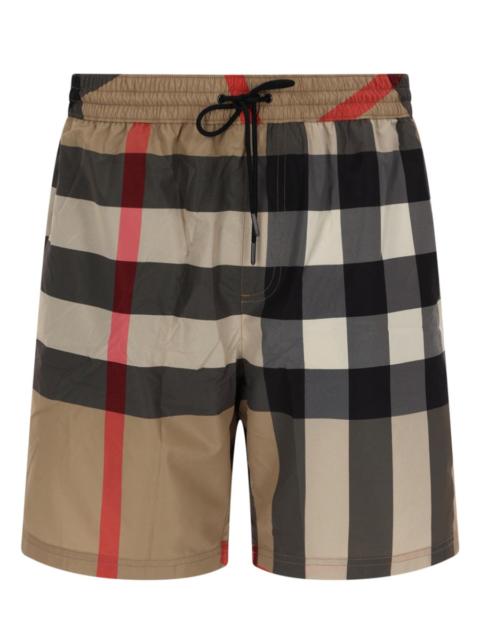 Burberry Burberry Men "Check" Swimsuit
