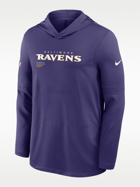Nike Baltimore Ravens Pure Fury Sideline Men's Nike Dri-FIT NFL Long-Sleeve Hooded Top
