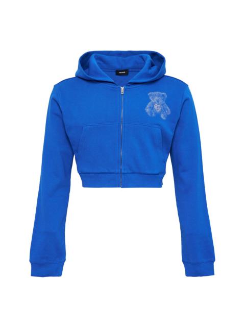 We11done Blue Womens Teddy Bear Slimfit Sweater