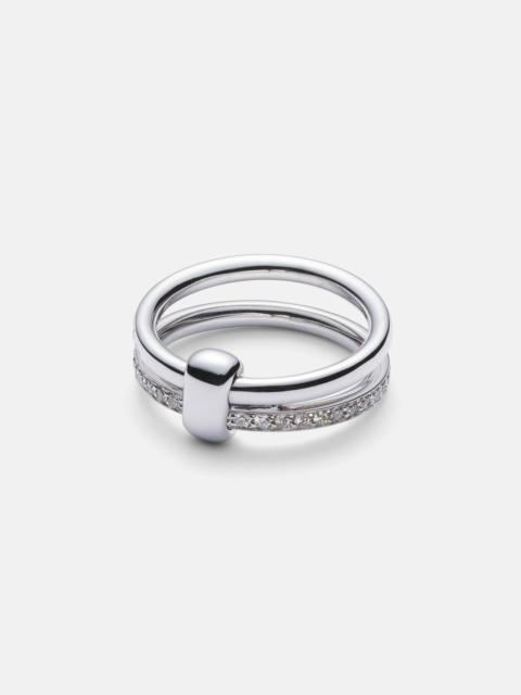 Pomellato Together 18kt white gold ring with diamonds