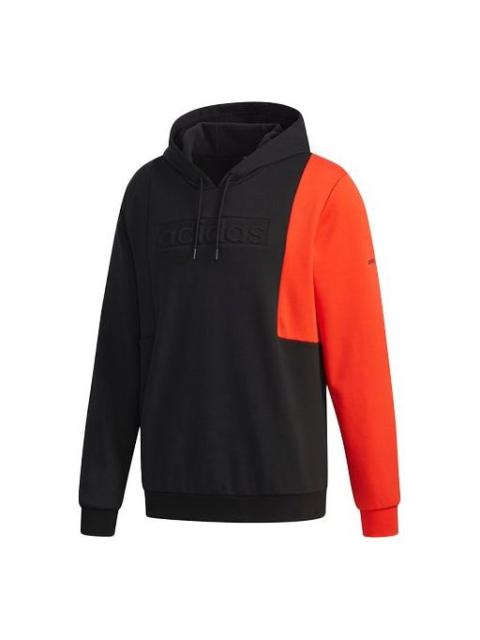 adidas neo Contrasting Colors Loose Cozy Sports Pullover Black EI4348