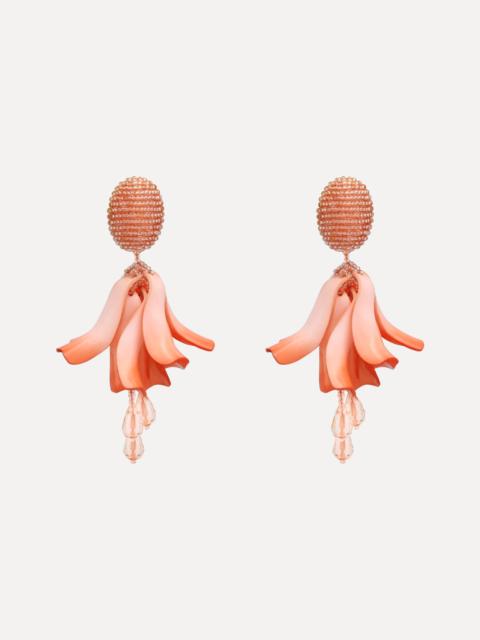 Oscar de la Renta IMPATIENS CLIP-ON EARRINGS
