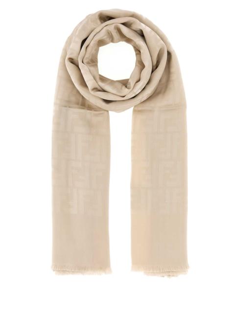 FENDI Fendi Women Beige Silk Scarf
