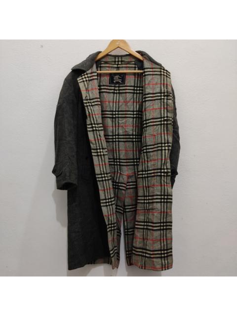 Burberry Burberrys Nova Check Wool Double-Breasted Trench Coat