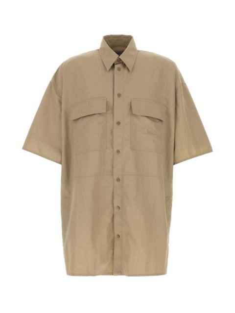 BALENCIAGA Balenciaga Men Cappuccino Tech Fabric Oversize Shirt