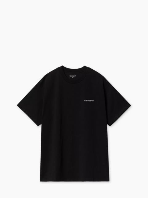 Carhartt S/S SCRIPT EMBROIDERY T-SHIRT BLACK/WHITE