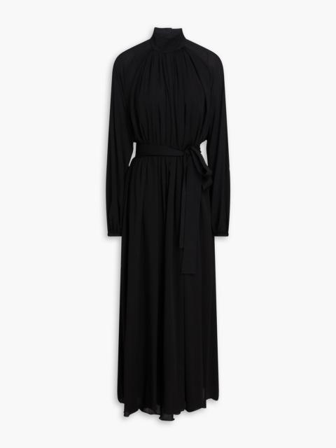 GABRIELA HEARST Cedric belted silk-crepe midi dress