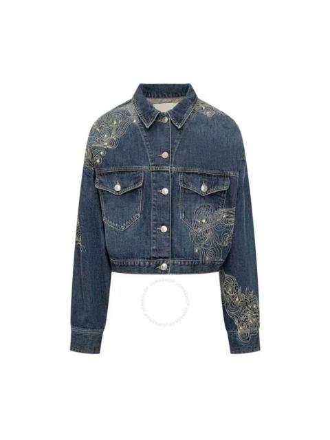 Isabel Marant Isleya Embroidered Denim Jacket