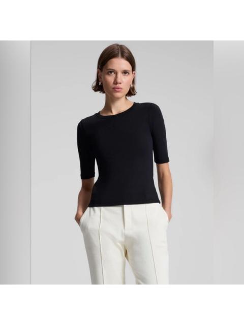 Other Designers NWT‎ A.L.C. ALC Rory Elbow Tee Shirt in Black Sz XS $135