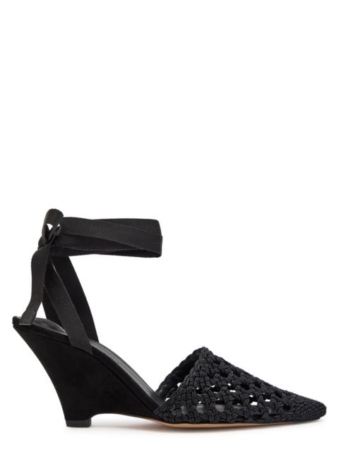 JACQUEMUS Jacquemus Les Espadrilles 80 Macramé Wedge Sandals