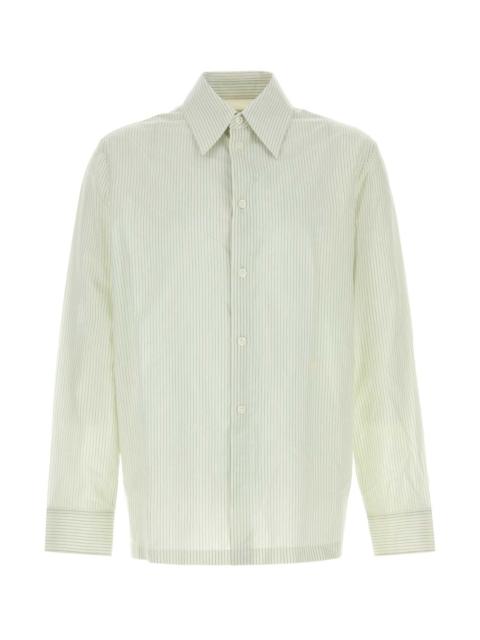 Bottega Veneta Bottega Veneta Men Embroidered Cotton Blend Shirt