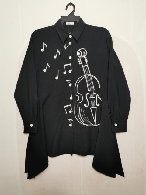 Other Designers Japanese Brand - Vintage Musical Style Button Up Shirt