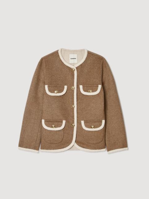 Sandro DOUBLE-FACED JACKET