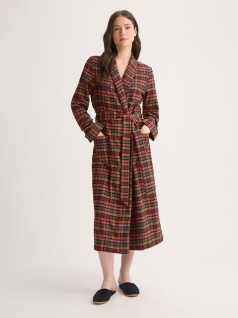 Derek Rose Women's Robe Kelburn Brushed Cotton Multicolor Check