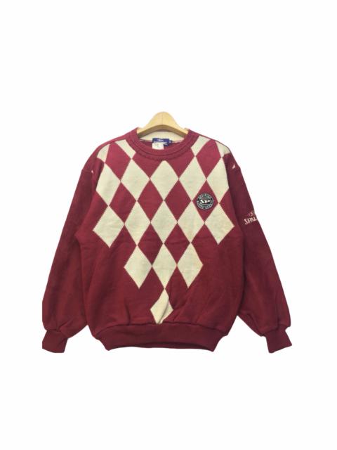 Other Designers Spalding - Vintage Spalding Diamond Checkered Sweatshirt