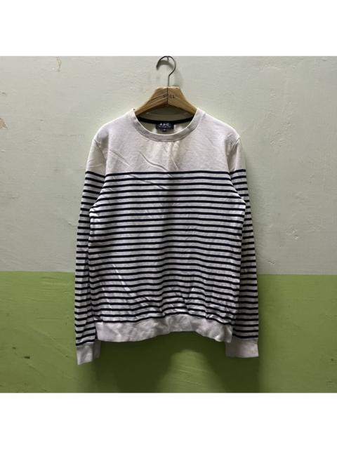 A.P.C. Rare A.P.C Stripe Sweatshirt