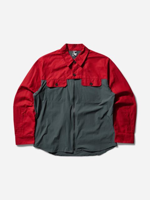 GR10K Men's Field Overshirt Scarlet Red