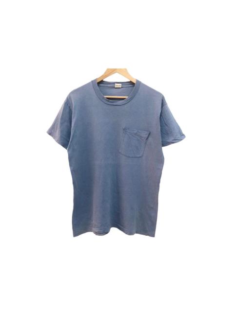 Other Designers Vintage - AESTHETIC PLAIN SINGLE POCKET TEE BEAUTY SUN FADED