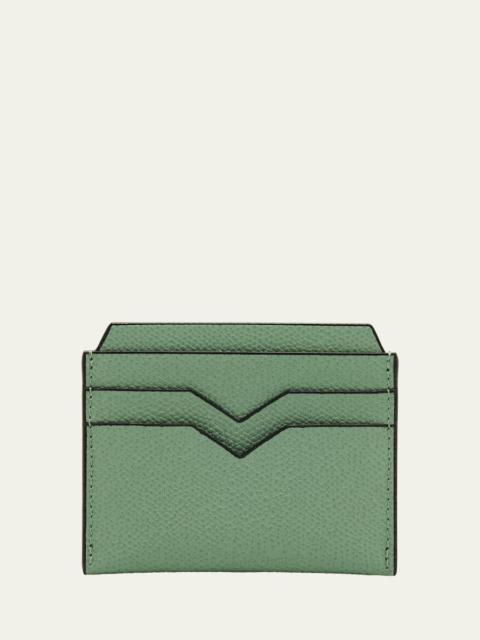 Valextra Men's V-Slot Leather Card Case