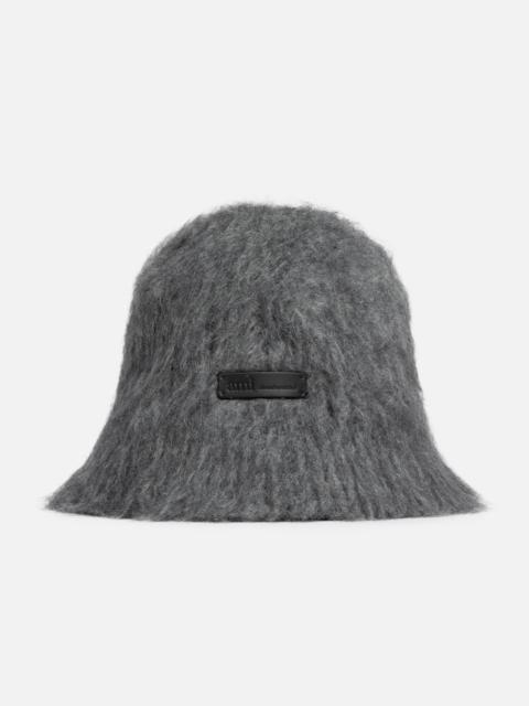 AMI Paris GREY MOHAIR AMI BUCKET HAT