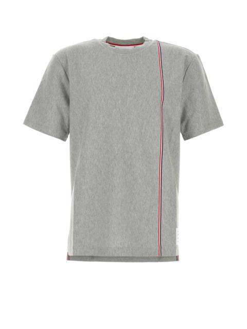 Thom Browne Thom Browne Men Grey Cotton T-Shirt