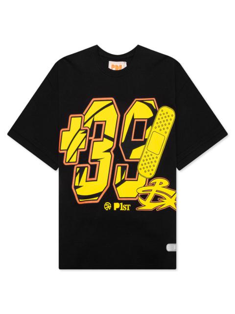 PDF 39 WAFFLE TEE - BLACK/YELLOW