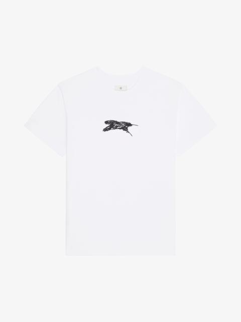 T-SHIRT IN COTTON GIVENCHY FEATHERS