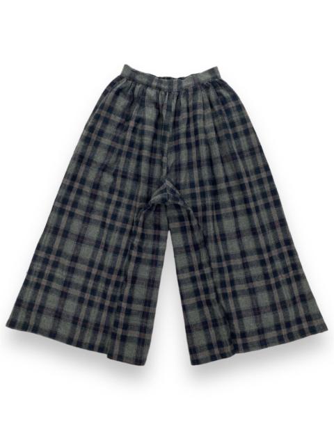 Other Designers Designer - Antiqua Patterntorso Plaid Wide Leg Pant