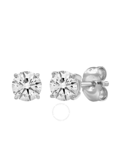 Brilliant Diamond - Brilliant Diamond 14KT White Gold 1.50 Carat Lab Grown Diamond Stud Earrings for Women