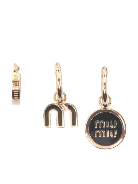 Miu Miu Miu Miu Women Miu Miu Logo Earrings Set