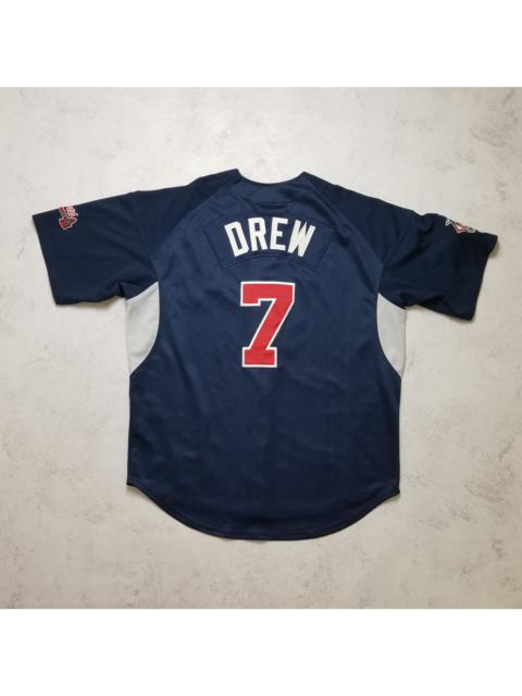 Nike Nike Vintage Classic Atlanta Braves #7 Drew Navy Blue Jersey