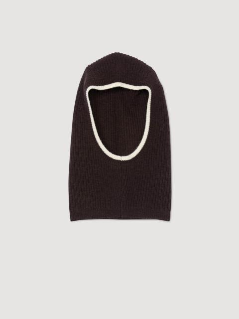 Sandro RIBBED WOOL BALACLAVA