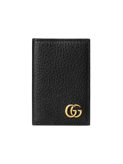 GUCCI Gucci GG Marmont Folded Card Case Black