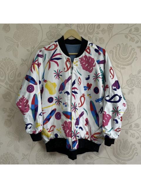 Other Designers Japanese Brand × Wacko Maria - Wacko Maria Multicolour Reversible Bomber Jacket Rodeo Crown
