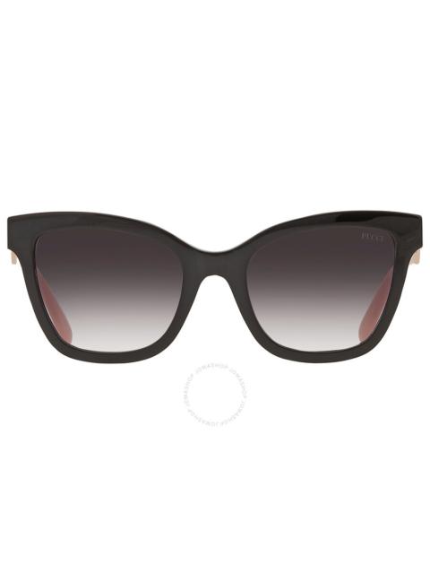 PUCCI Emilio Pucci Gradient Smoke Square Ladies Sunglasses EP0158 01B 54