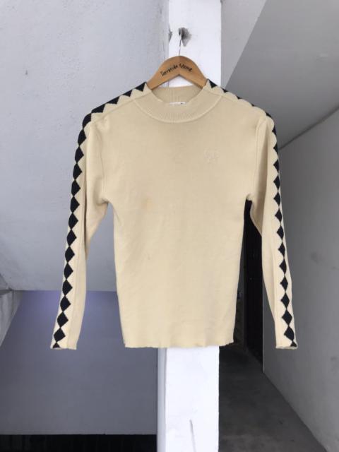 Other Designers Christian Dior Monsieur - VINTAGE Christian Dior Sport Diamond Stripe Knit