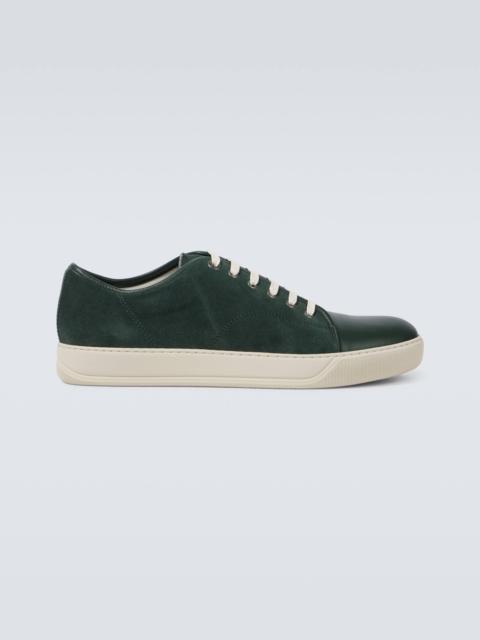 DBB1 leather-trimmed suede sneakers