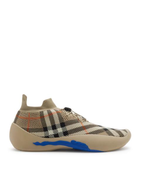 Burberry NEPTUNE SNEAKER WITH KNITTED CHECK PATTERN