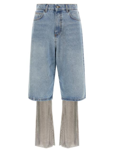 Other Designers Giuseppe Di Morabito Women Crystal Jeans + Leggings