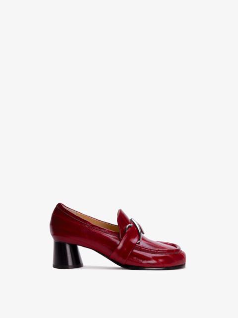 Proenza Schouler Monogram Heeled Loafers in Eel