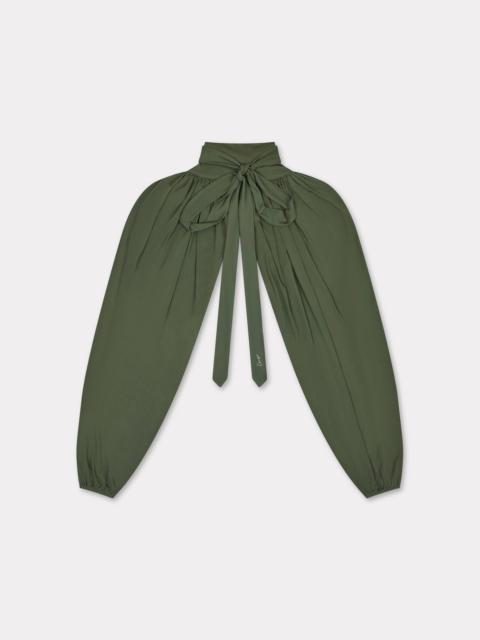 KENZO Draped top with balloon sleeves